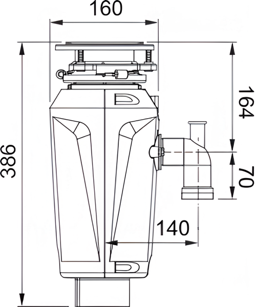 Измельчитель пищевых отходов FRANKE SLIM 125 134.0715.094