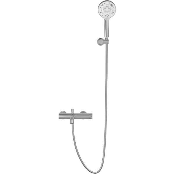 Смеситель для ванны Wonzon & Woghand Stick WW-88639017-BN с душевым гарнитуром, никель матовый