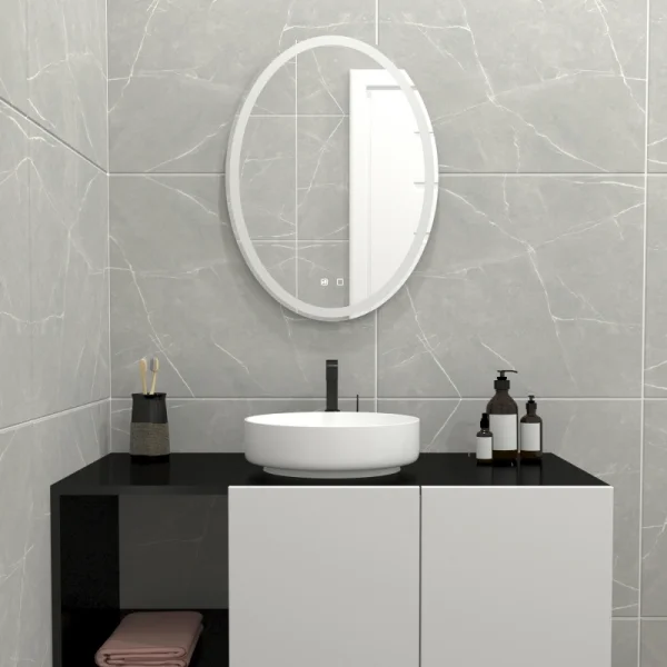 Зеркало MIXLINE "Италия - VOICE" 570*770 (ШВ) сенсорный выключатель, управление голосом, подогрев (555672)