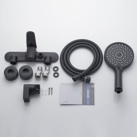 Смеситель для душевой кабины однорычажный  Shevanik S4716H, Черный