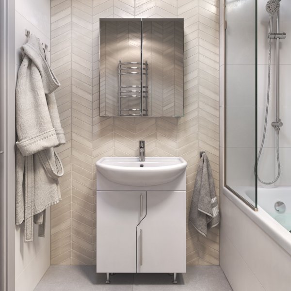 Шкаф VIGO навесной Grand 550 с зеркалом (zsh.GRA.55)