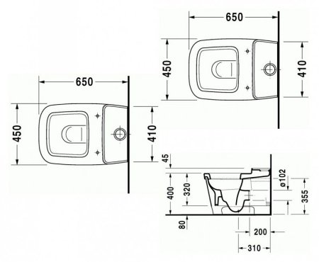 Унитаз-компакт Duravit Esplanade 2146090000