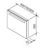 Зеркало Ravak Chrome 600 X000000968  каппучино