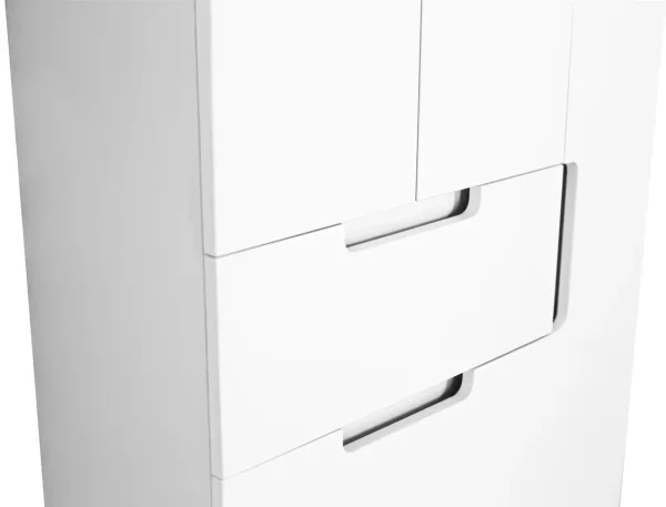 Колонна Style Line "Оптима 700" напольная (1ящ, отделение под халаты) Style Line ЛС-000010058, Белый