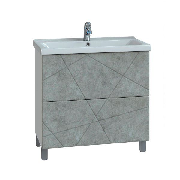 Тумба VIGO под раковину Geometry 800-0-2 (Como) бетон (025 бетон)