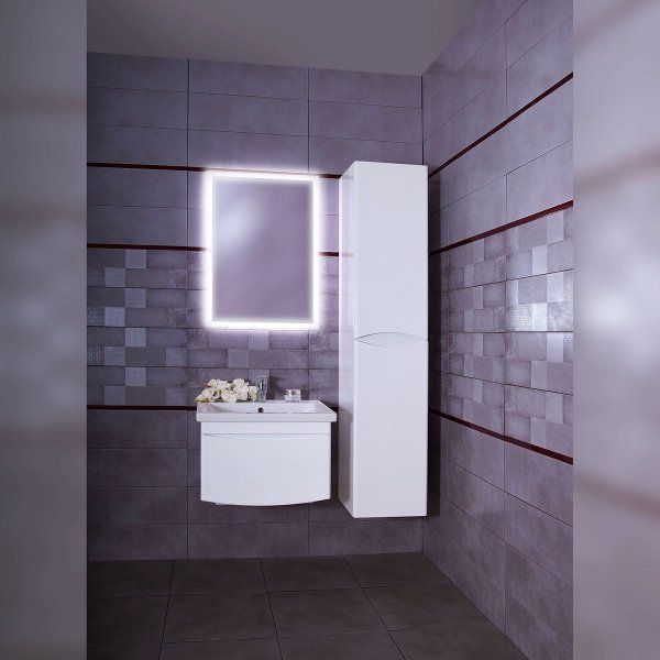 Комплект мебели для ванной Бриклаер ВЕГА 60, белый