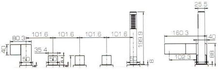 Смеситель Bravat Magic Cube F564124C-1 для ванны