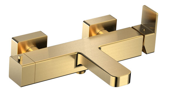 Смеситель для ванны AQUAme Savona AQM6812BG, золото шлифованное