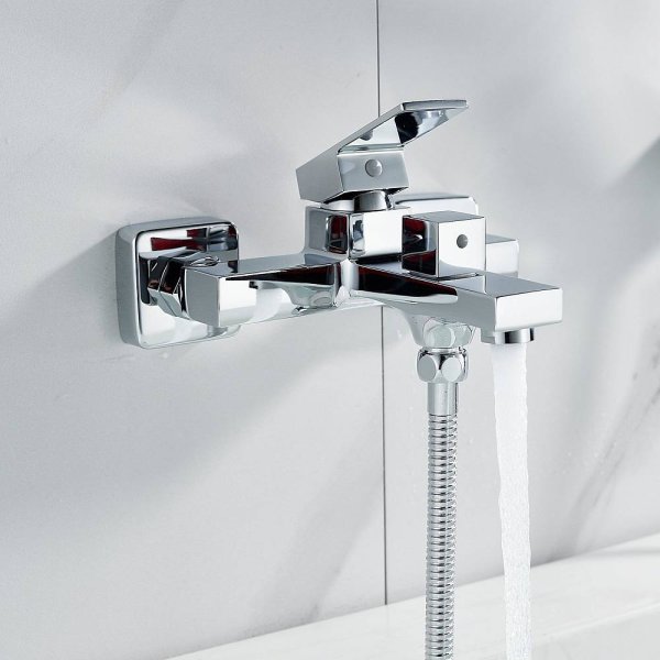 Смеситель для ванны однорычажный  Shevanik S9602, Хром