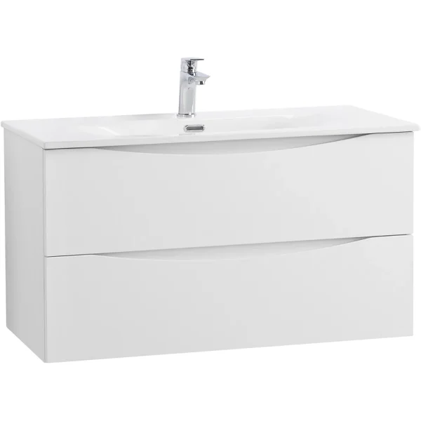 Тумба под раковину BelBagno Marino Bianco Opaco MARINO-CER-N-900-2C-SO-BO-P 89,6 см, подвесная, белый матовый