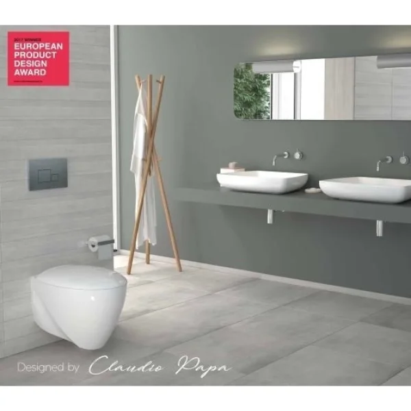 Унитаз подвесной beWash Helenen 69303601 безободковый, с функцией биде, с сиденьем микролифт, белый