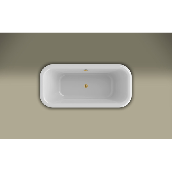 Акриловая ванна Knief Retro 0100-090-14oro 180x85 отдельностоящая, белый