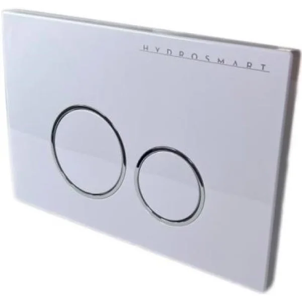 Кнопка смыва Nofer Hydrosmart 07812.W для инсталляции, белый глянец/хром/белый глянец