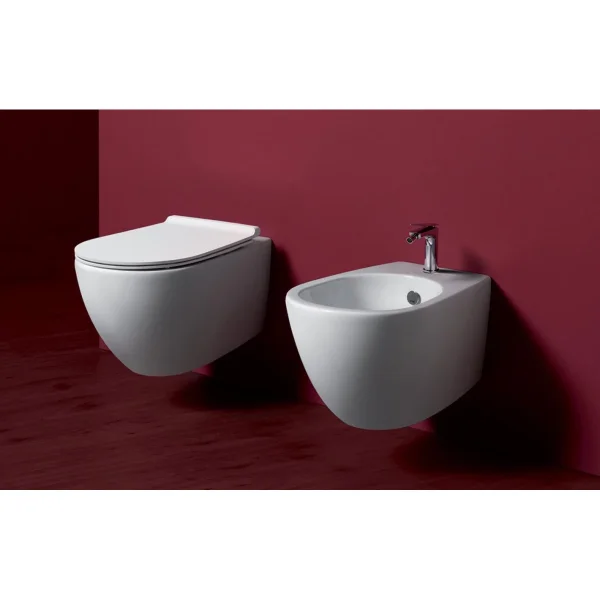 Унитаз подвесной Simas Vignoni VI18bi matt безободковый, белый матовый