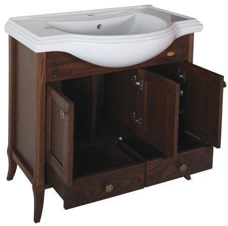 Тумба ASB-Woodline Салерно 80 под умывальник Классик 80 (9696)