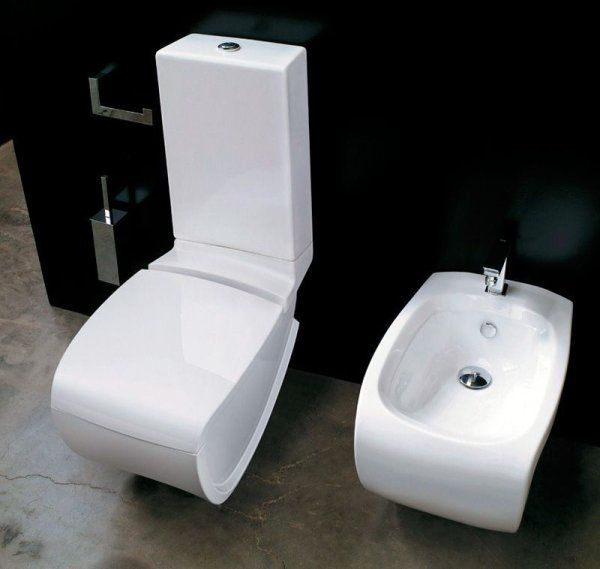 Унитаз-компакт Hidra Ceramica Hi-line белый с золотом