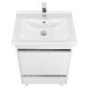 Тумба с раковиной Aquaton Капри 1A230101KP010 60 белый глянец