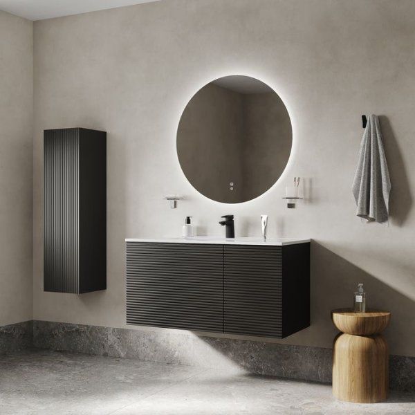 Тумба с умывальником, подвесная, 100 см, темно-серый, Bild, IDDIS, BIEYL1MY0GKB0iXU95SPK