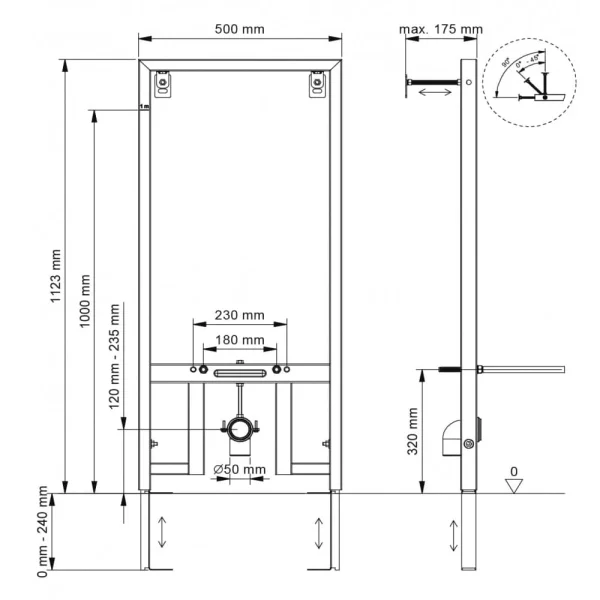 Инсталляция для биде Berges Novum 049212