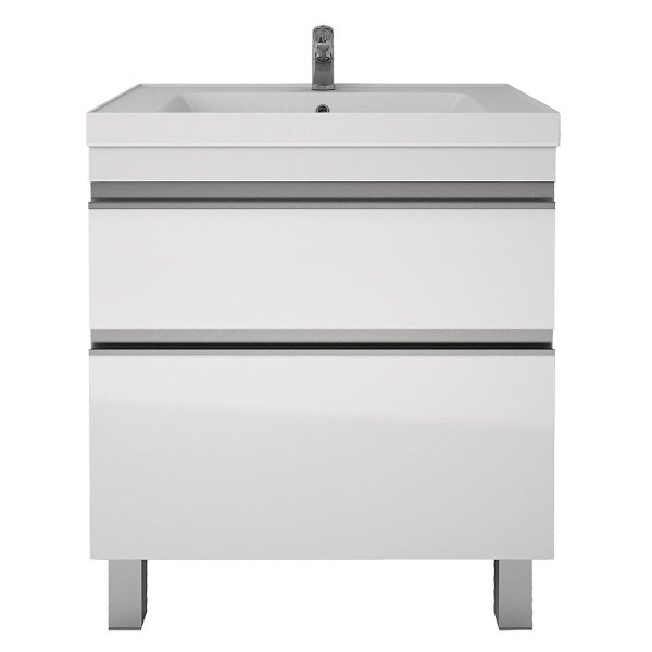 Тумба с раковиной подвесная/напольная Dreja Grace Plus 70 см, белый