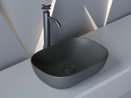 Раковина Ceramica Nova Element CN6009MDH 45.5x32.5x13.5 антрацит матовый темный