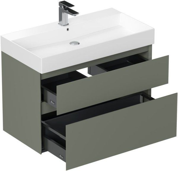 Тумба под раковину Allen Brau Infinity 85 1.210026.CGM олива матовый