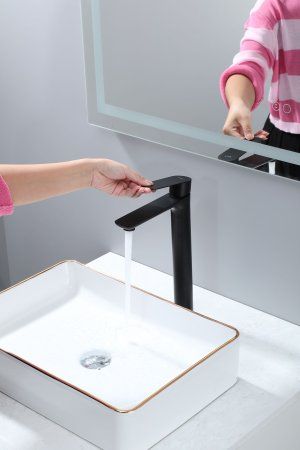 Смеситель для раковины Frap F10806-26 высокий, черный