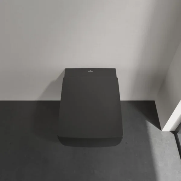 Унитаз подвесной Villeroy & Boch Memento 2.0 4633R0R7 безободковый, черный матовый