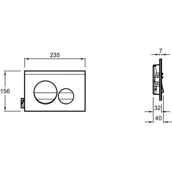 Кнопка смыва Jacob Delafon E20859-00-MWH белый