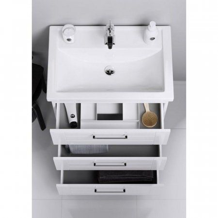 Мебель для ванной Aqwella Манчестер MAN01103 100 напольная, шкаф-зеркало, белый