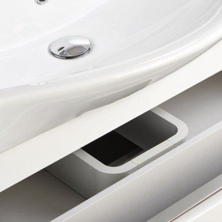 Тумба с раковиной Aquaton Капри 1A230201KP010 80 белый глянец
