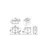 Тумба с раковиной VitrA Root 66306 80 белый