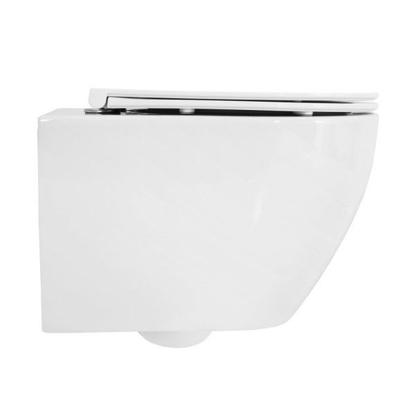 Унитаз подвесной Cezares Stylus-Tor CZR-6601-TH-TOR с сиденьем soft close Cezares CZR-870-SC белый