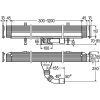 Душевой лоток Viega Advantix Vario 736736 L300–1200 BH70–100 для пристенного монтажа