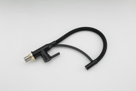 Смеситель для кухни с гибким изливом Frap F4552-6 черный