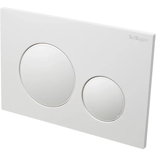 Кнопка смыва BelBagno BB-17C-BL для инсталляции, белый глянец