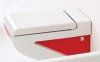 Чаша для подвесного унитаза ArtCeram La Fontana LFV001 01;51 белый глянцевый/красный глянцевый