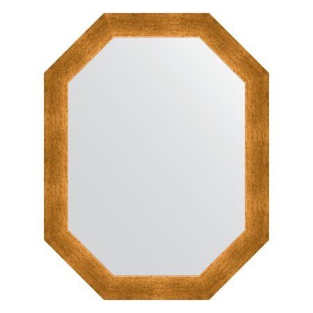 Зеркало Evoform Octagon BY 7038 55x70 травленое золото