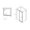 Душевой уголок Ravak Matrix MSDPS-120/90 R 0WPG7100Z1 Transparent, белый