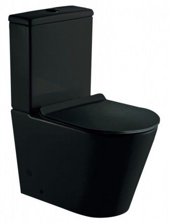 Унитаз-компакт Esbano Alagon-C безободковый, черный матовый