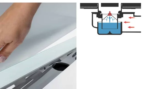 Погружной стакан с мембраной Tece TECEdrainline 660016 для душевого трапа