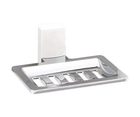 Мыльница WasserKRAFT Leine K-5069W белый, хром