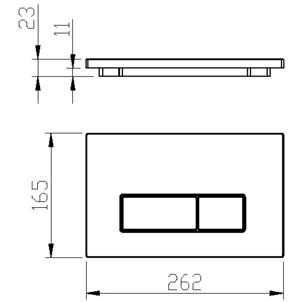 Кнопка смыва Boheme 669-BR для инсталляции, бронза