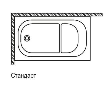 Ванна акриловая Riho Petit BZ2500500000000 120x70