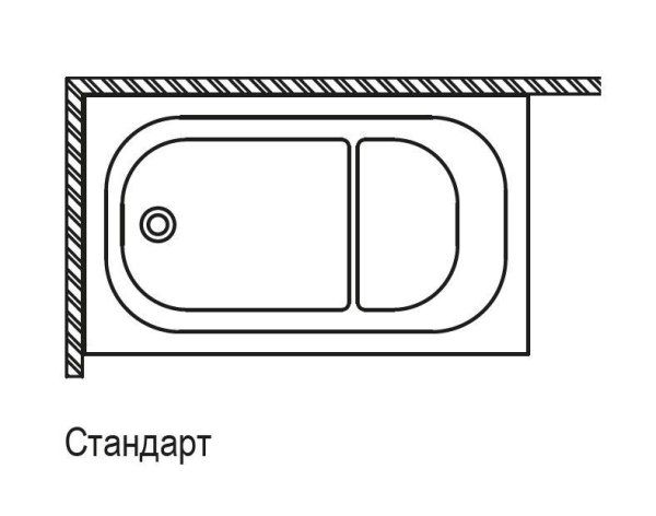 Ванна акриловая Riho Petit BZ2500500000000 120x70