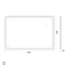 Зеркало BelBagno SPC-MAR-1200-800-LED-TCH 120 со светильником