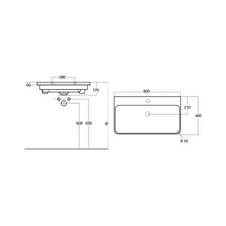 Раковина Dreja Luxury 11080-KL
