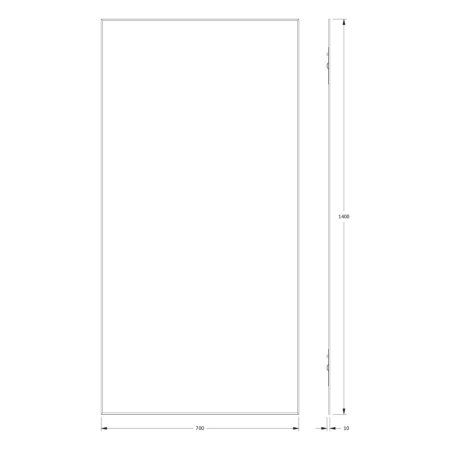 Зеркало Evoform Standard BY 0249 70x140