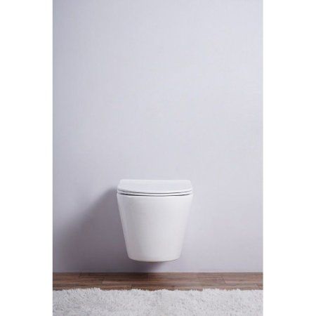 Унитаз подвесной Esbano Clavel безободковый, белый