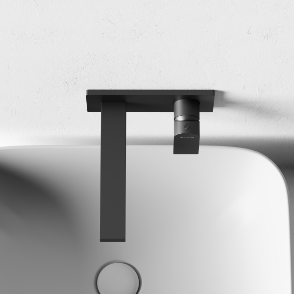 Смеситель для раковины SANCOS Studio c внутренней частью, вороненая сталь,  SC9017GG